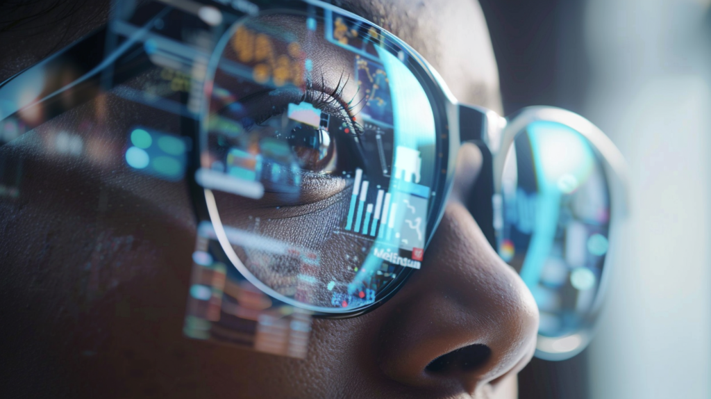 Woman sees examples of visual marketing everywhere